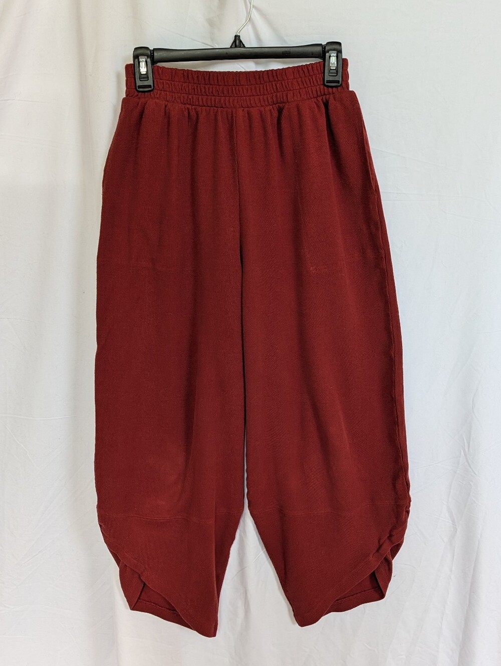 Free People Wide Leg Pants in Rusty Red